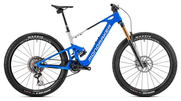 VTT Électrique Tout-Suspendu Mondraker Neat RR SL Carbon Sram XX AXS T-Type 12V 360Wh 29'' Bleu Blanc 2024