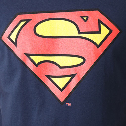 Tee Shirt Superman Logo Bleu Marine