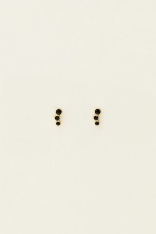 Universe studs met zwarte rondjes