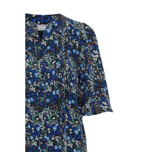 Fransa Mønstret Kjole, Bellwether Blue, S