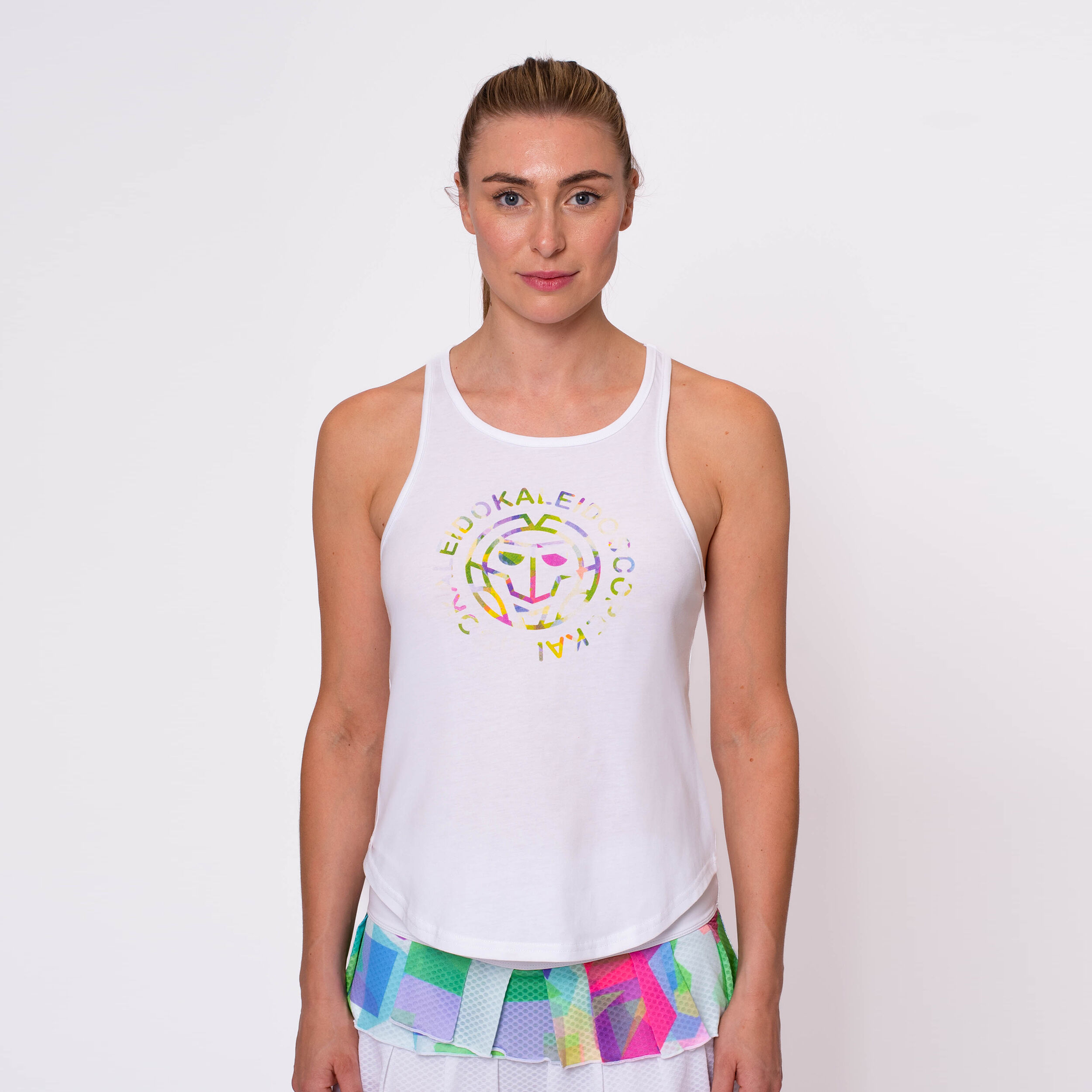 BIDI BADU Kaleido Chill Débardeur Tank Top Femmes - Blanc