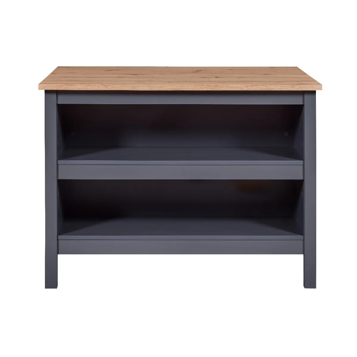 Pegane Meuble de Cuisine Anthracite/Artisan Chêne