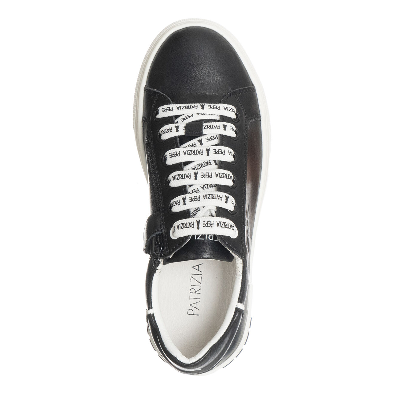 Patrizia Pepe Sneakers en Cuir Soprasa noir/blanc