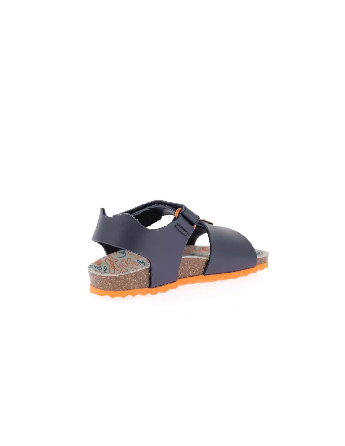 GEOX GHITA - Sandales & nu-pieds NAVYDARKORANGE