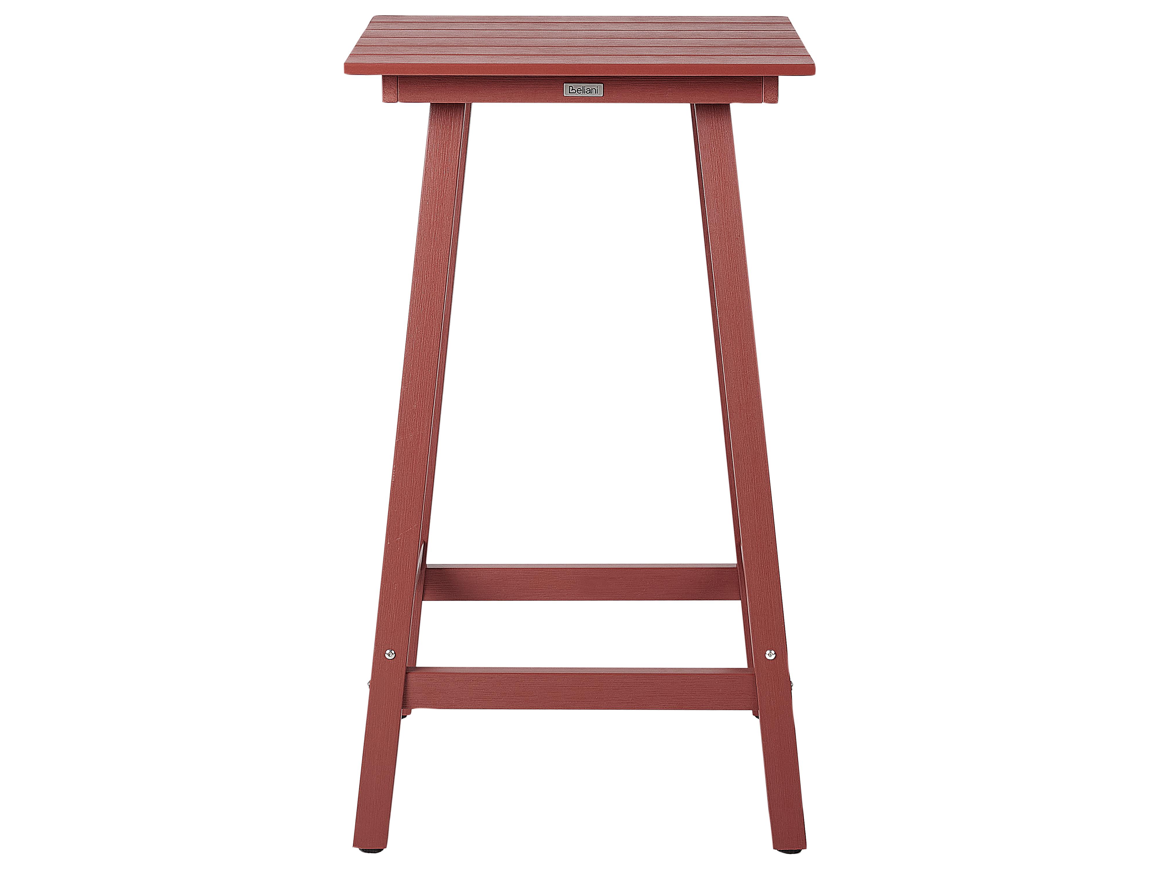 Tuin bartafel ADIRONDACK 60 cm 59 cm Synthetisch materiaal Rood