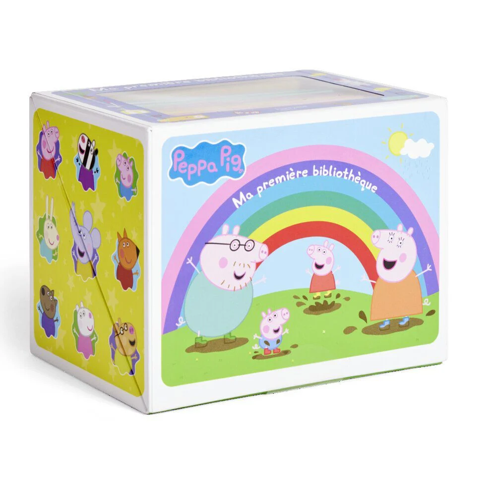 Coffret Ma première bibliothèque livre d'histoire Peppa Pig
