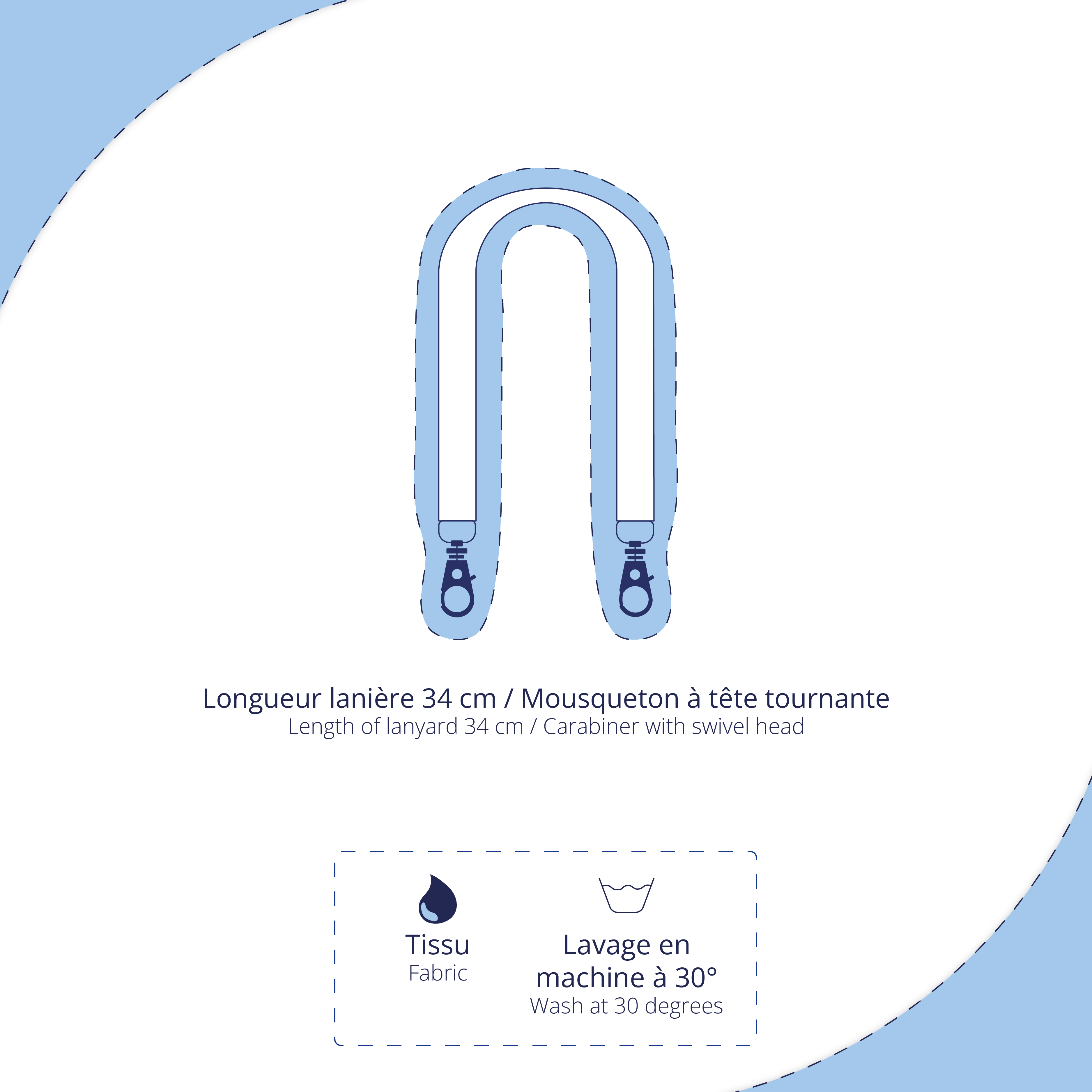 Petite Lanière Amovible Kaki