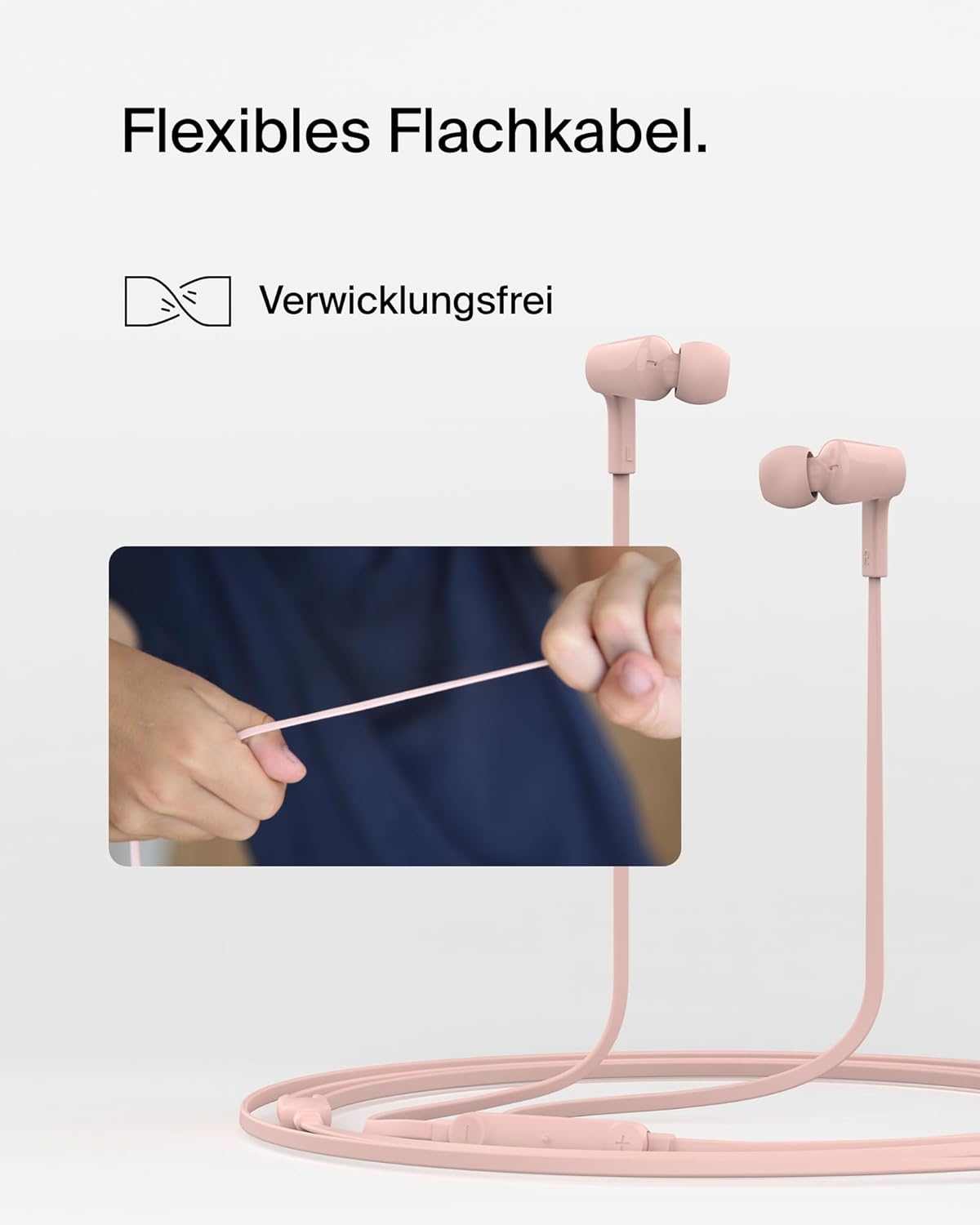 Rockstar In-Ear NC Kopfhörer Headset mit USB-C Anschluss und Mikrofon (G3H0002HQPKV2) - Rosa
