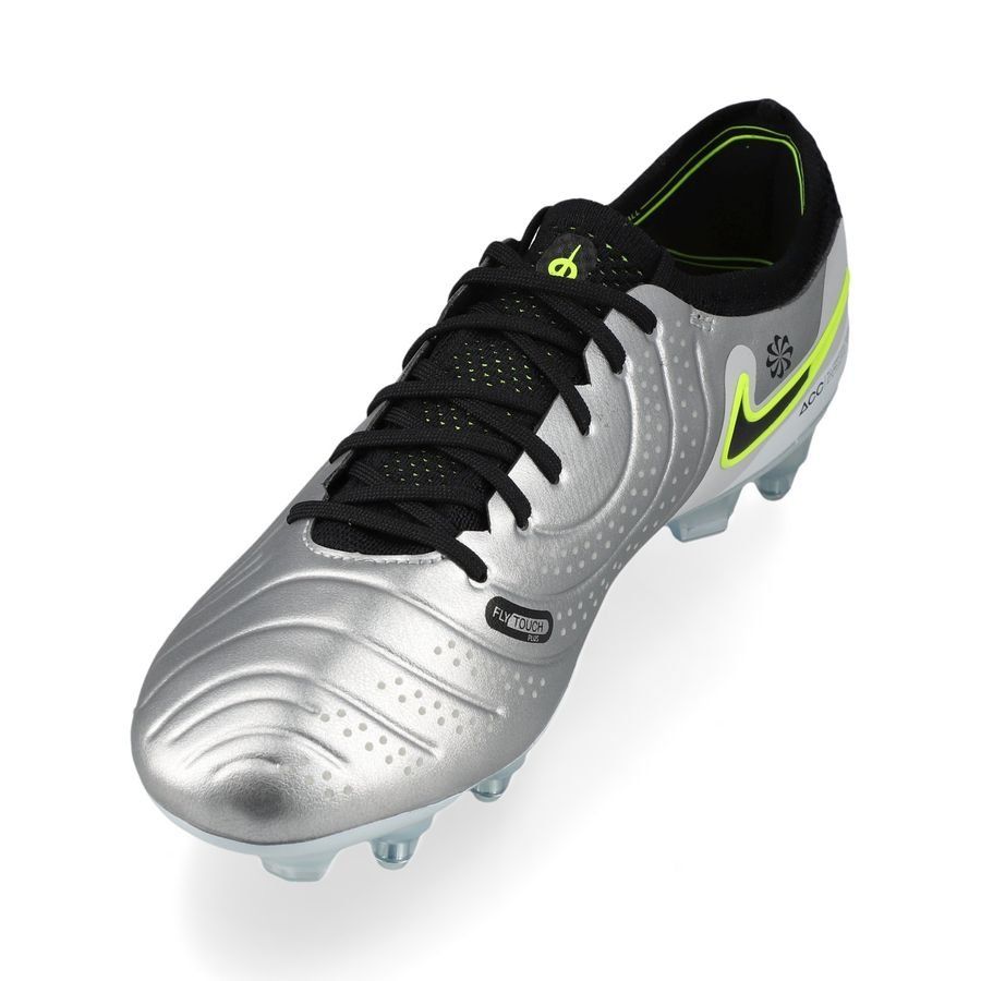 Nike Tiempo Legend 10 Elite SG-PRO Anti-Clog Mad Voltage - Argenté/Noir/Jaune Fluo