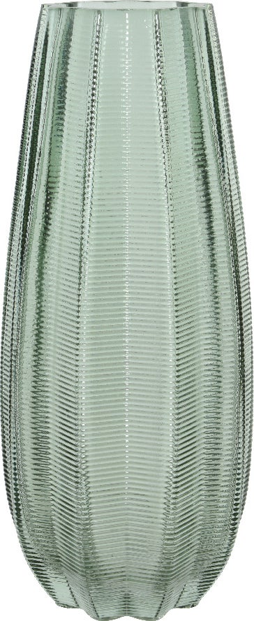 Decoris vaas groen D 12,5 H 28 cm