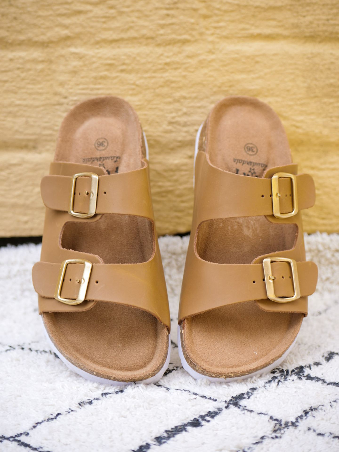 Baste Cork Sandal Leather