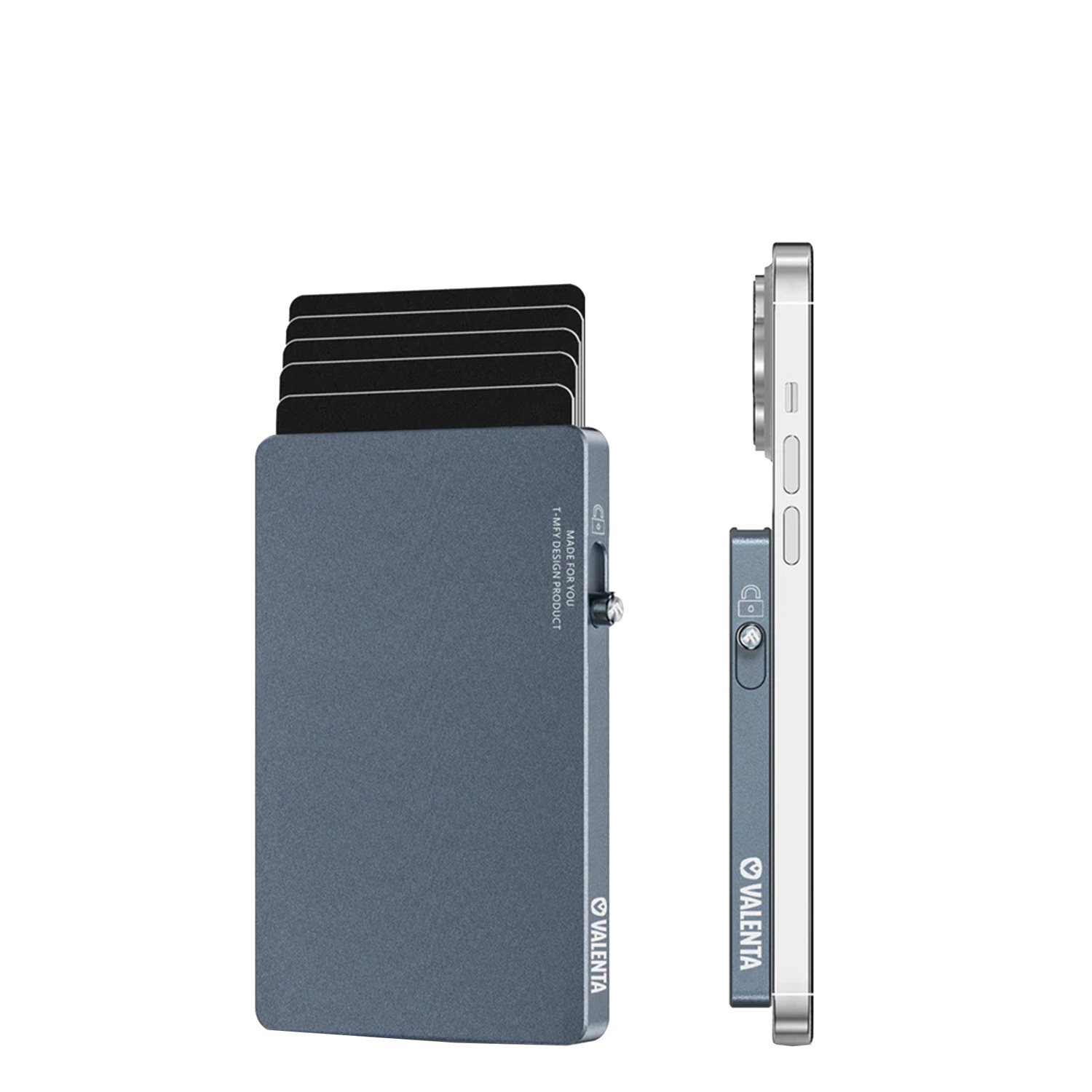 Valenta Cardprotector Aluminium Magsafe grey