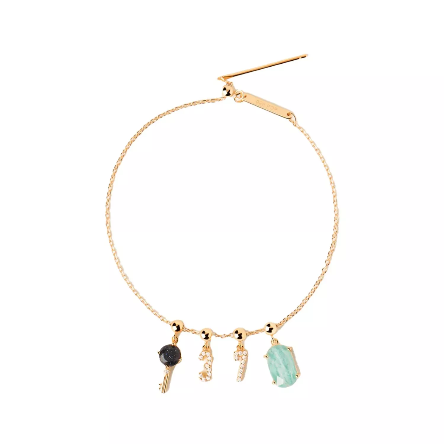 PDPAOLA Charms Armbånd 18 kt. Forgyldt Sølv PU01-172-U