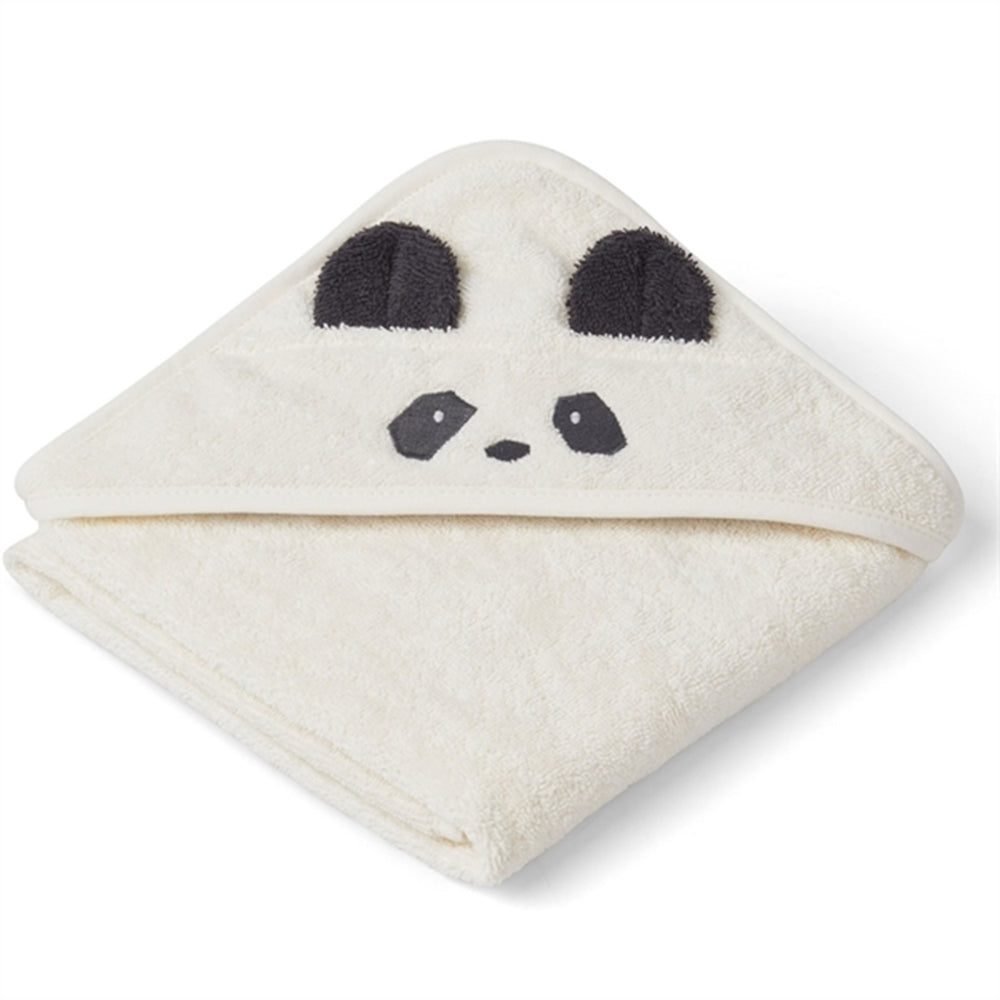 Albert Hooded Towel Dino/Surf Blue - LieWood
