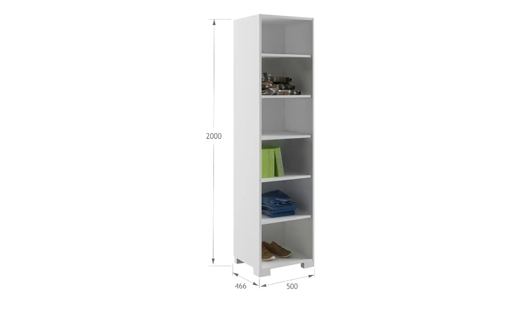 Kleiderschrank Uni White