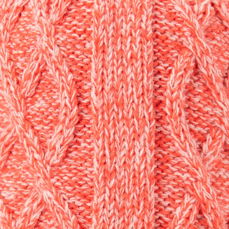 Bonnet enfant 6-12 ans avec 3 pompons interchangeables Jus de pomme Coral