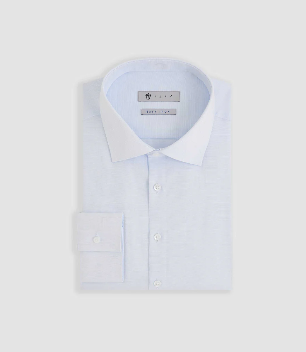 Chemise easy iron bleu ciel PRIMO