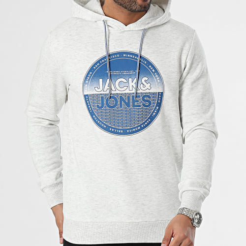 Sweat Capuche Loyd Blanc Chiné