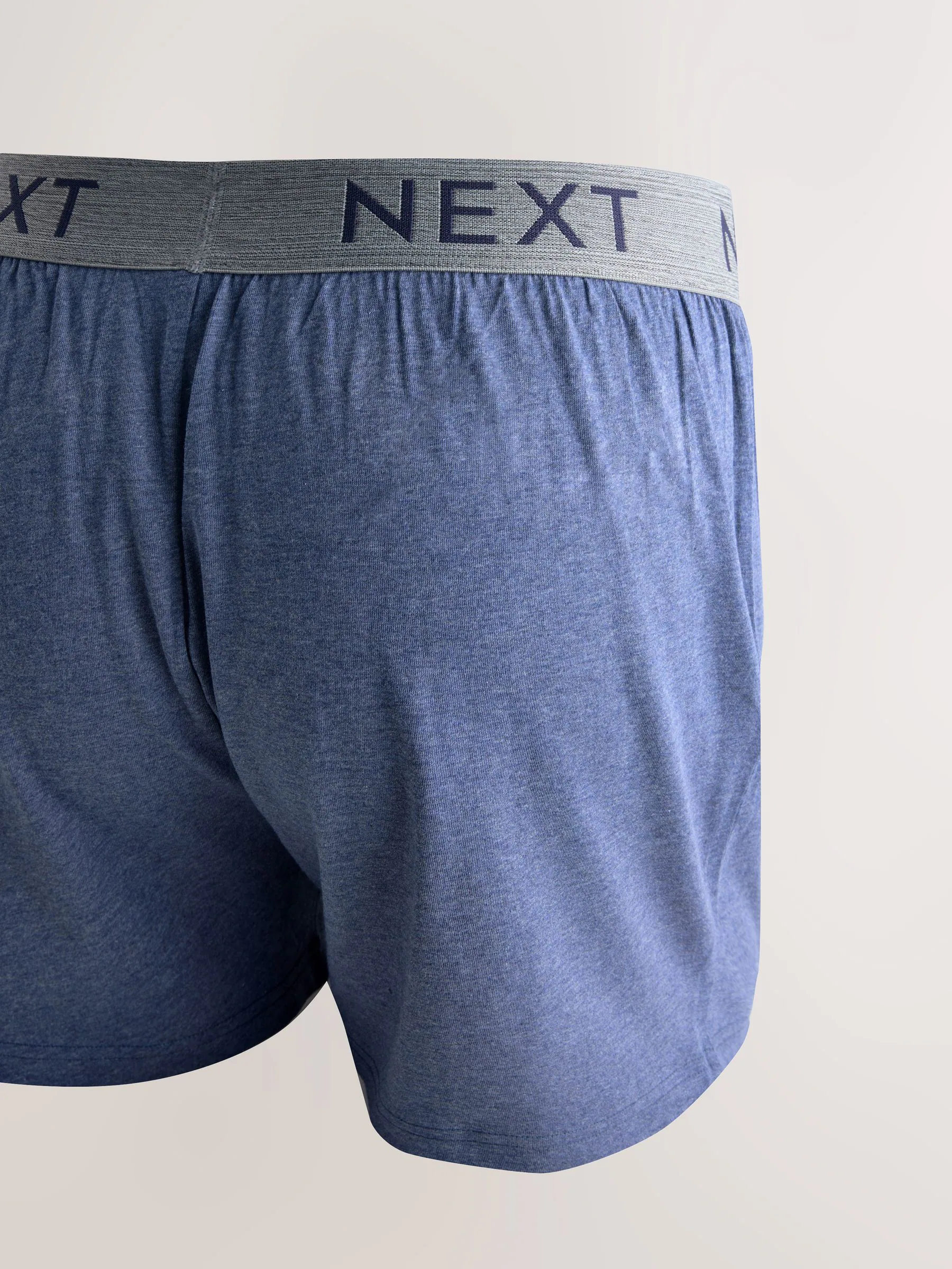 Gemêleerd blauw/grijs - Boxershorts met wijde pasvorm