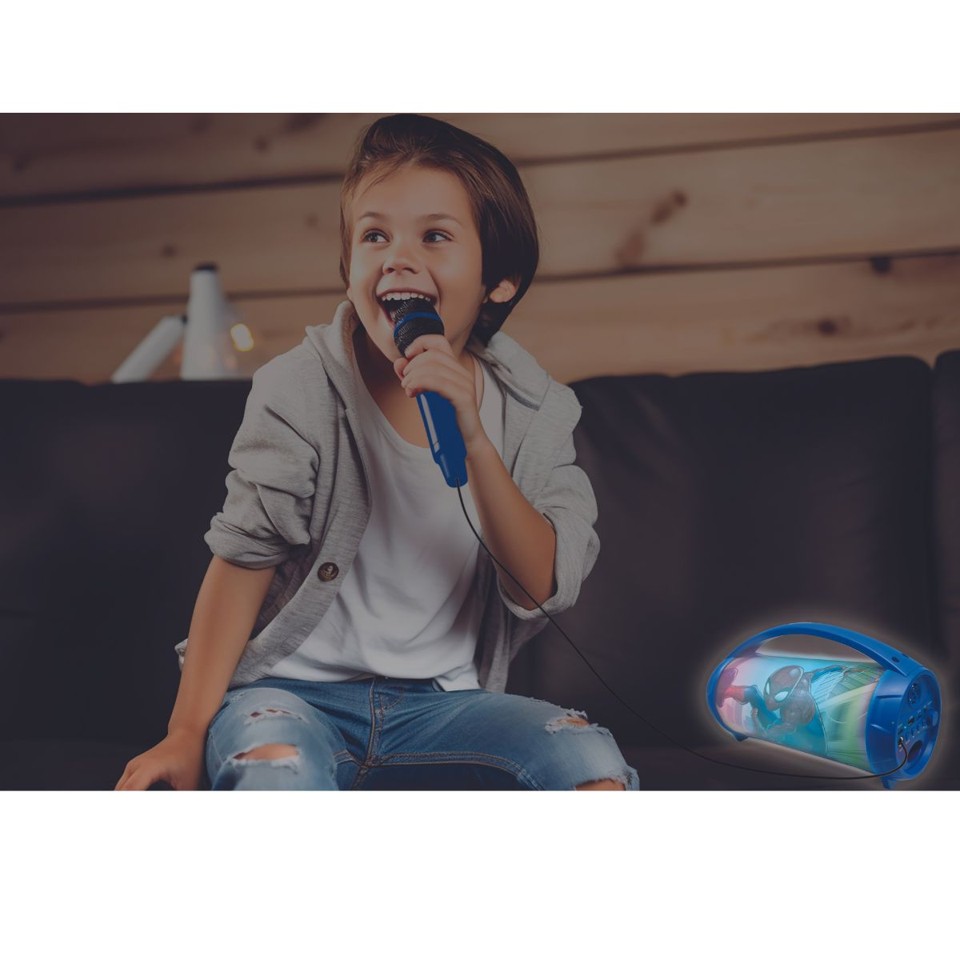 Lexibook - Spider-Man Bluetooth® lyshøjttaler med mikrofon