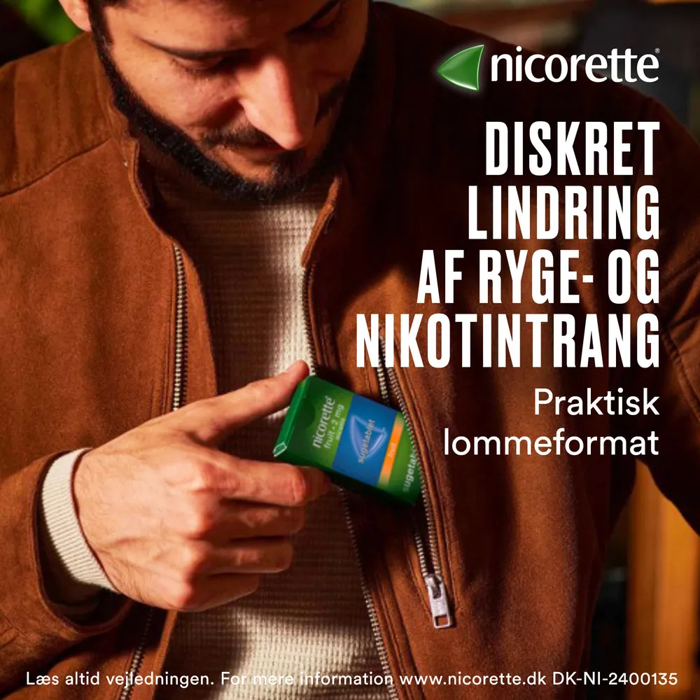 Nicorette Sugetabletter Fruit 2 mg - 160 sugetabl.