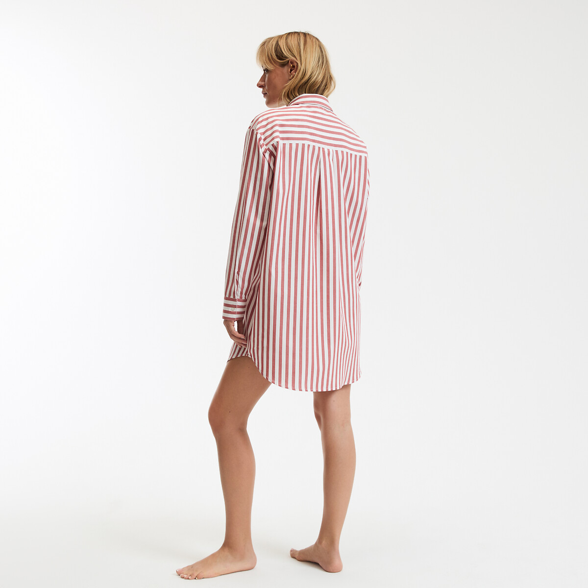 COLEÇÕES LA REDOUTE<br>Camisola listrada de popeline, modelo Signature Carola