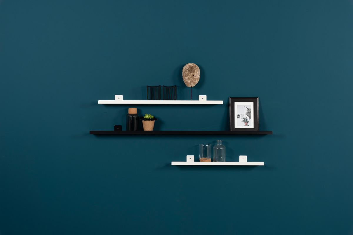 Haceka Duraline fotoplank zwart staal 80x5x9cm