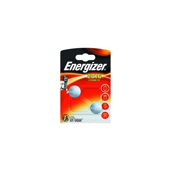 Pilhas Energizer CR2016, Blíster 2 Unidades E301021904