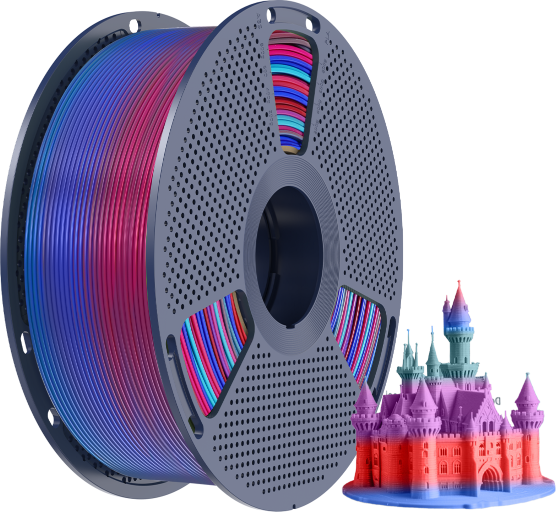 SUNLU  PLA Rainbow-02, 1,75 mm / 1000 g    Mehrfarbiges PLA Material