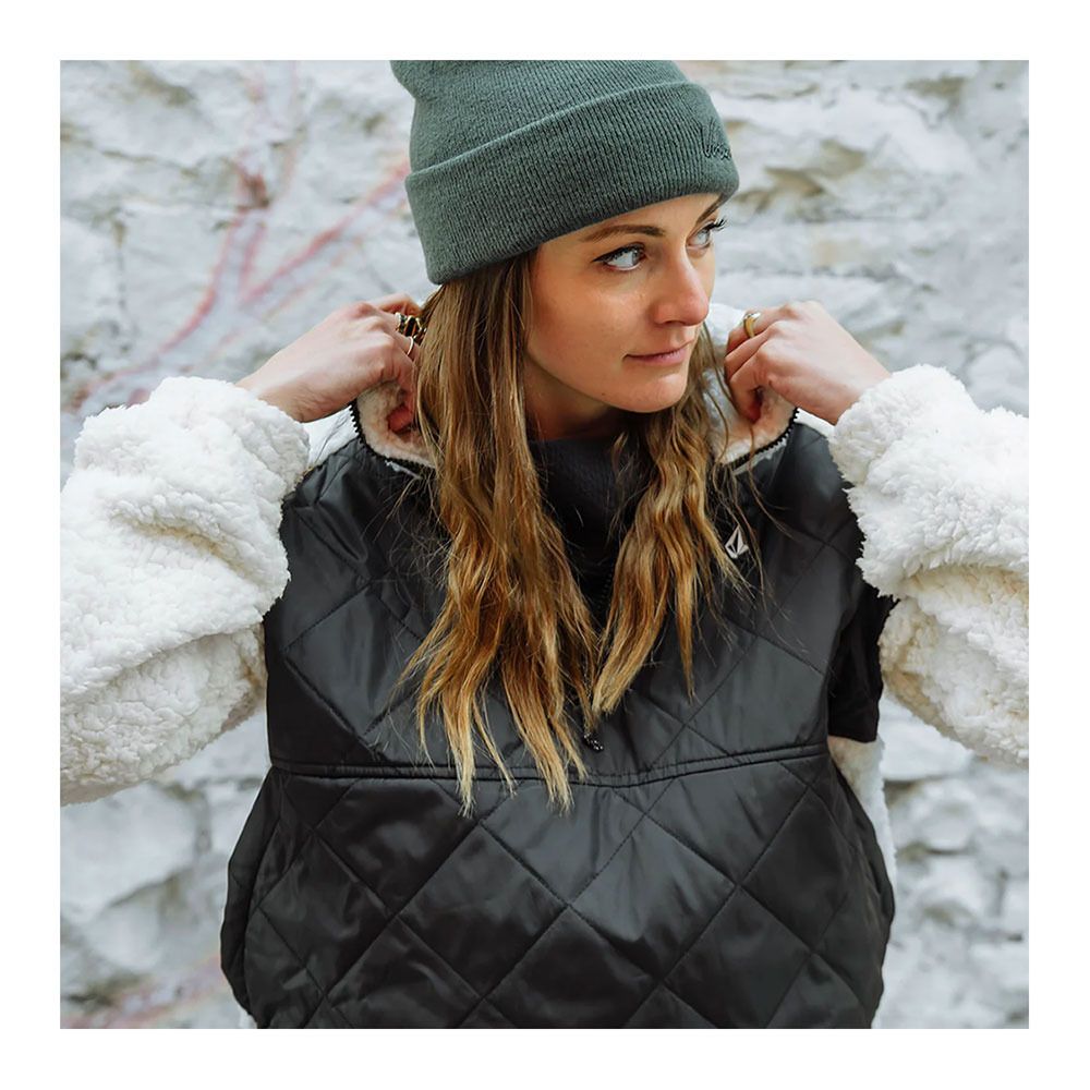 Volcom FERRON PULLOVER JACKET - Polaire Femme moonbeam