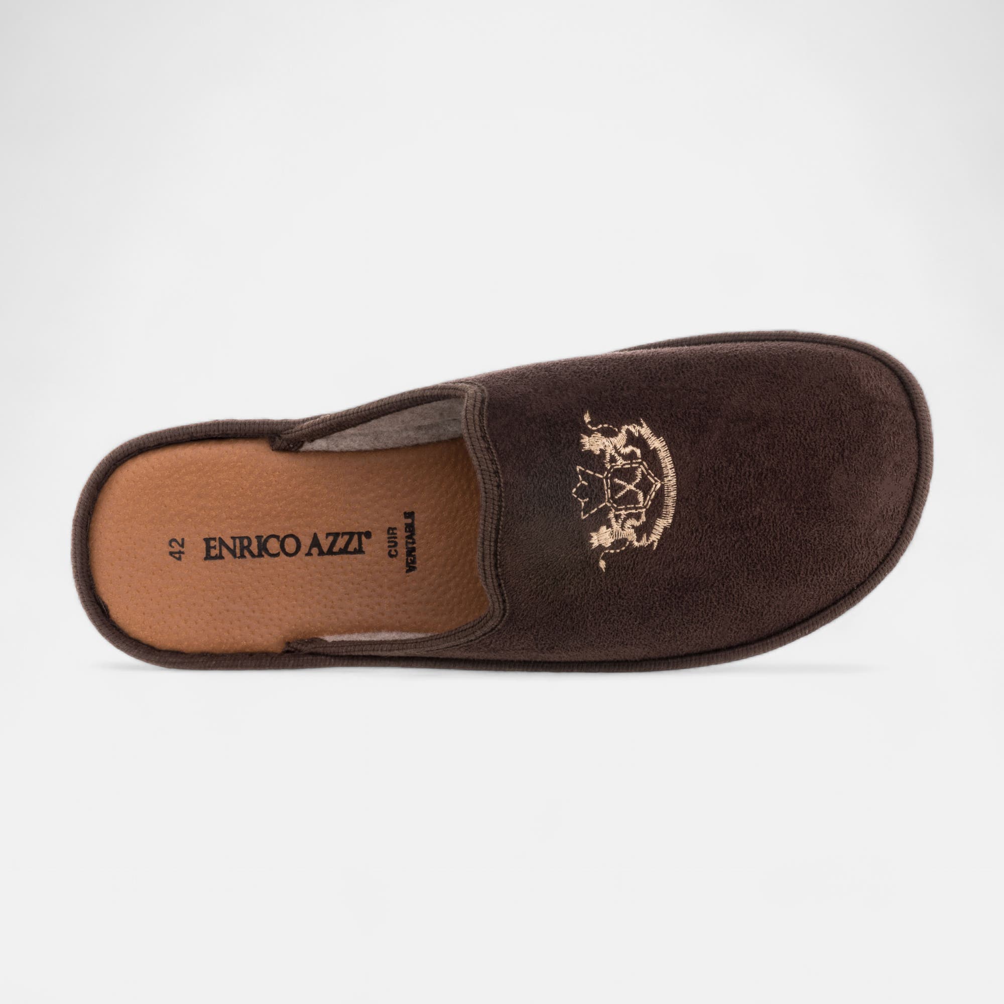 Pantoufles mules Homme marron