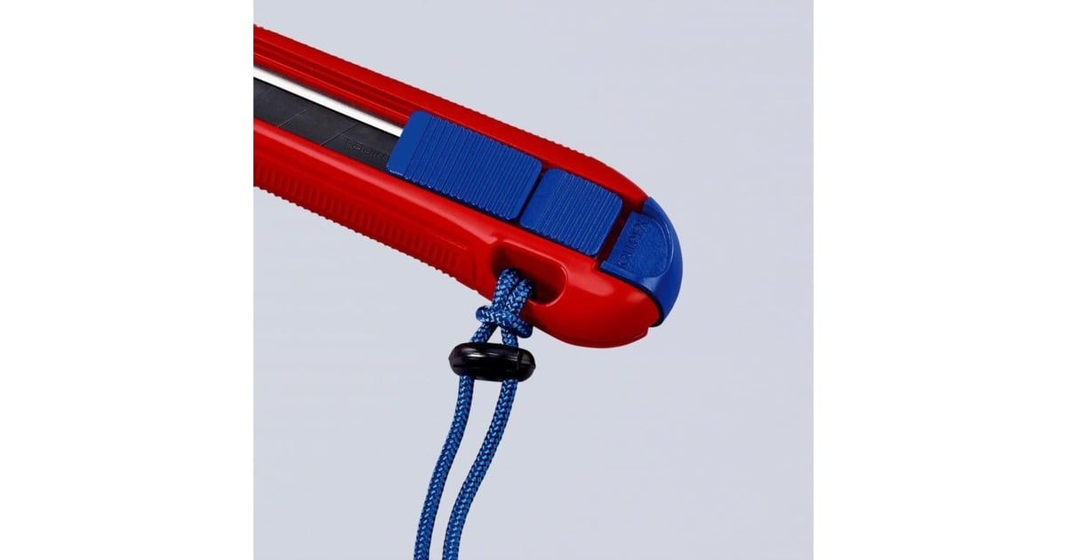 KNIPEXCutiX Universele mes stanleymes  (Rood/blauw, incl. 2 mesbladen)