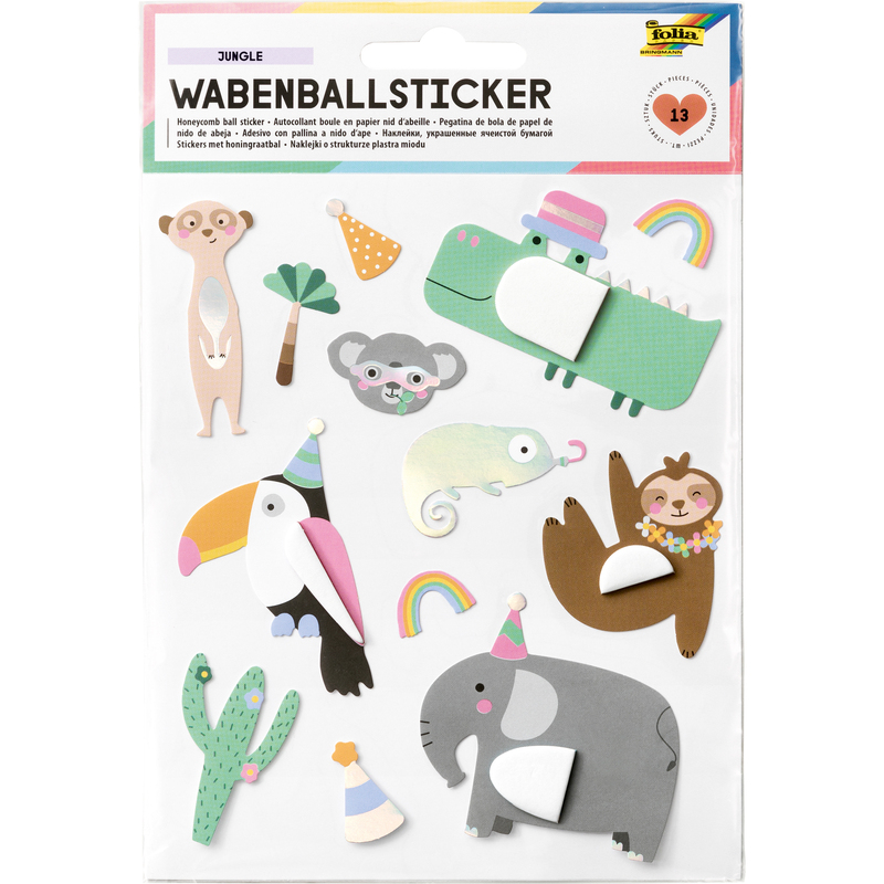 Folia Sticker Wabenball, Jungle