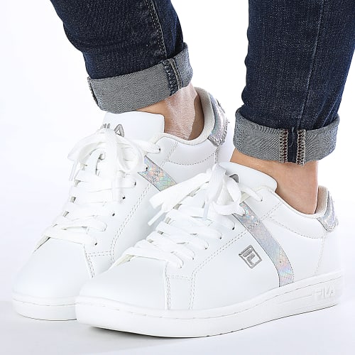 Baskets Femme Crosscourt 2 FFW0257 White Silver Iridescent