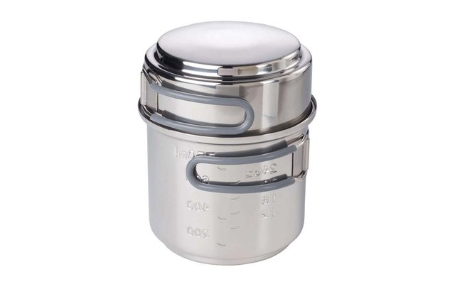 Esbit Spiritus Kochset, 470 ml / 985 ml 18/8 Edelstahl