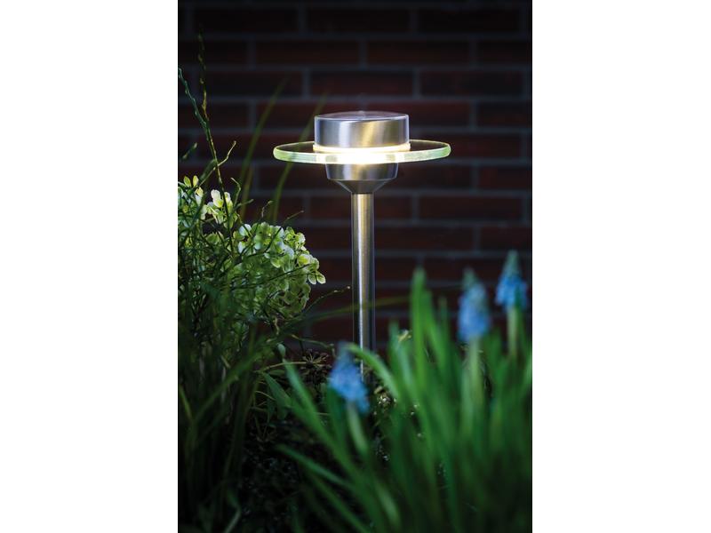 Paulmann Sockelleuchte LED Solarspiess Special Ufo, 3000K, LED Gartenstrahler