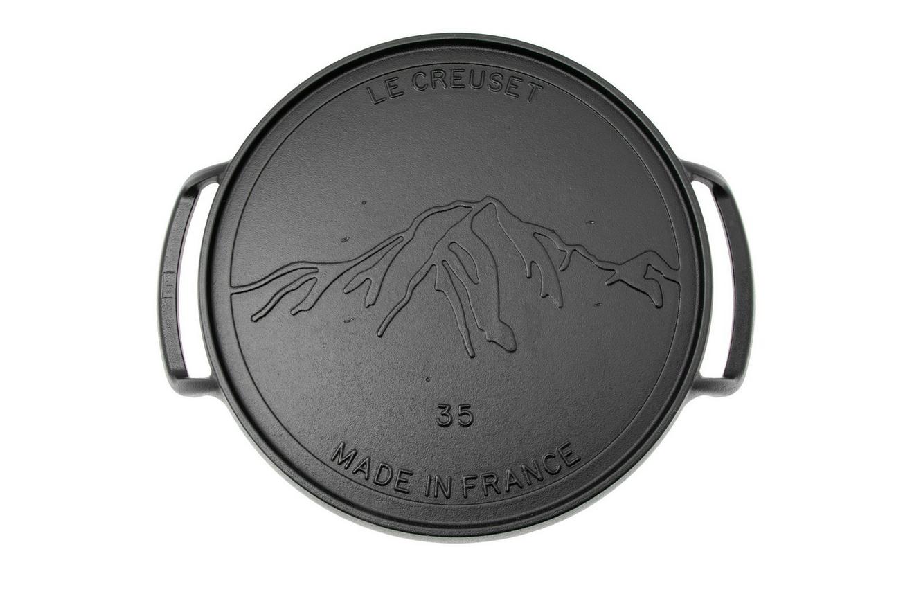 Le Creuset BBQ Outdoor Collection 20272350000005 Cast Iron Pizza Pan, 35 cm