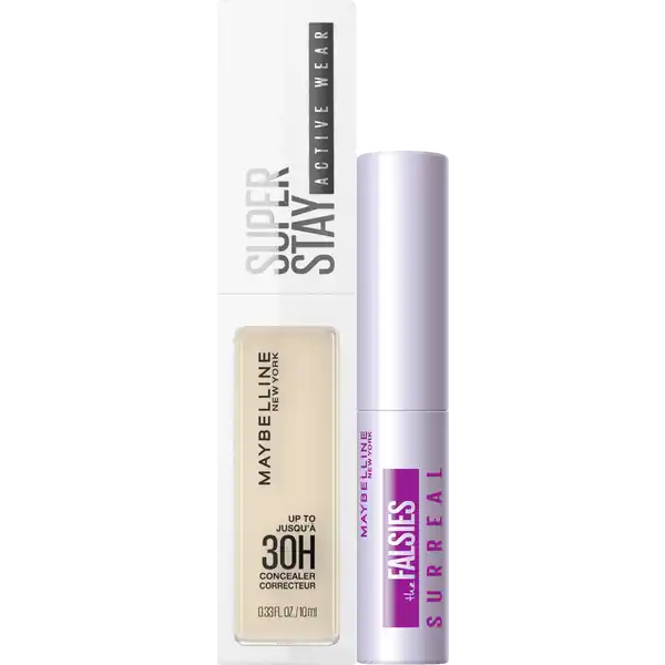 Make-up-Set: Super Stay Active Wear Concealer 05 Ivory + Mini Falsies Surreal Extensions Mascara