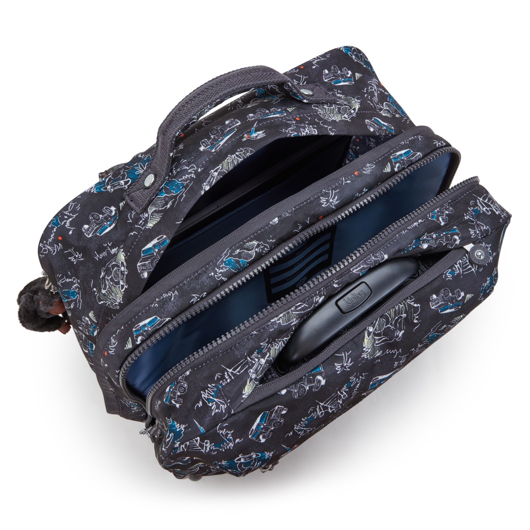 GIORNO Grand sac à dos à roulettes avec compartiment pour ordinateur - Jungle Fun Race