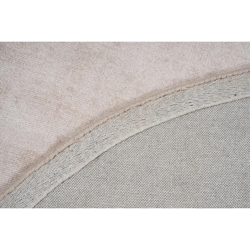 Dutch Lifestyle - Viscose - Vloerkleed - 115cm rond - Beige