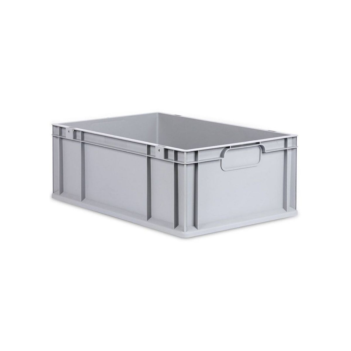 PROREGAL Voordeelset 4x Eurobox Nextgen Economy met scharnierend deksel en zwarte schuifsloten en handgrepen. Afmetingen gesloten (H x B x D): 22 x 40 x 60 cm