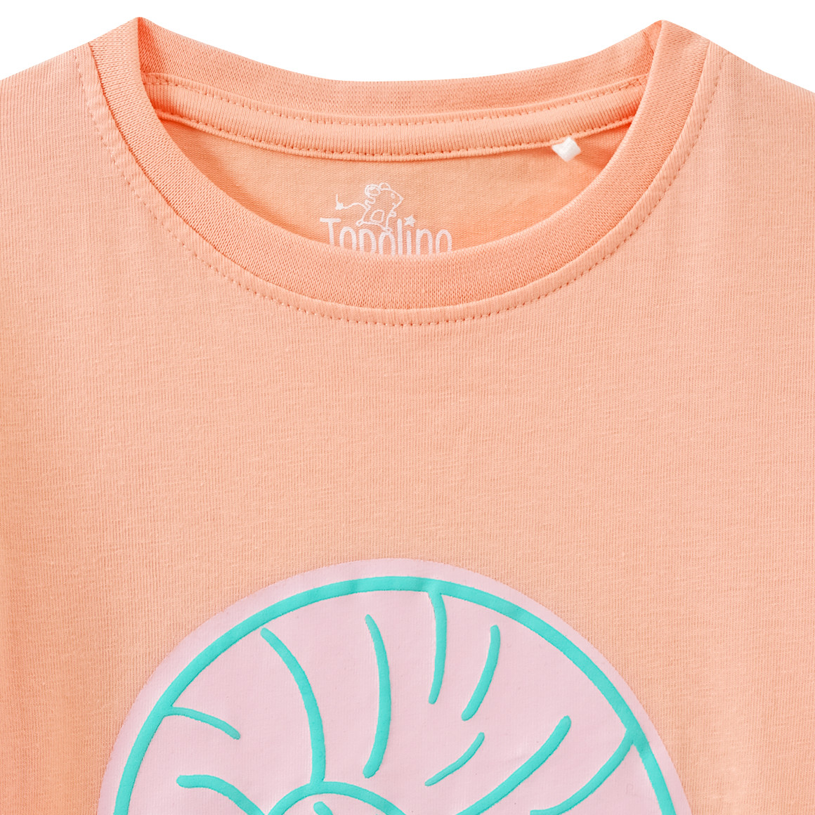 Topolino Mädchen T-Shirt mit Puff-Print hellorange