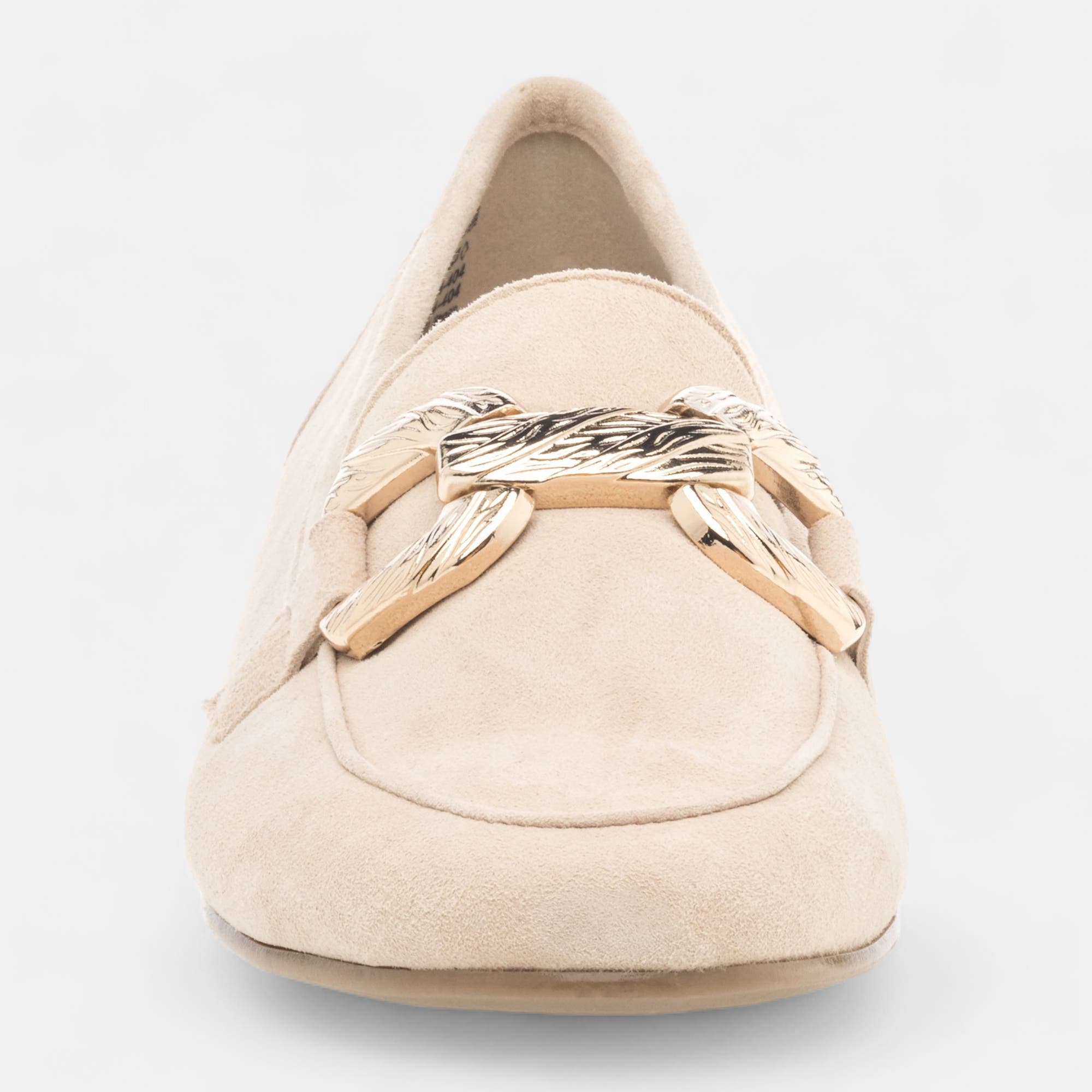 Mocassins Femme en cuir beige