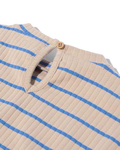 pull côtelé à rayures pour bébé bleu