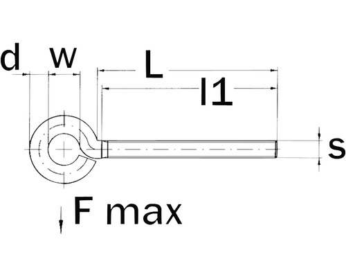 Oogbout M5x30 mm RVS A2 20 stuks