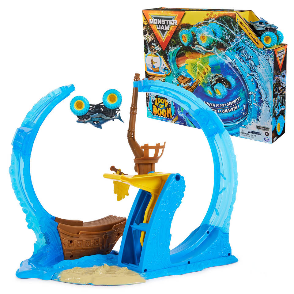 Monster Jam Megalodon Loop of Doom stuntset - 1:64