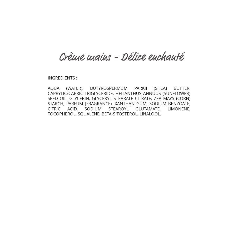 Délice enchanté Crème mains et ongles hydratante 30ml