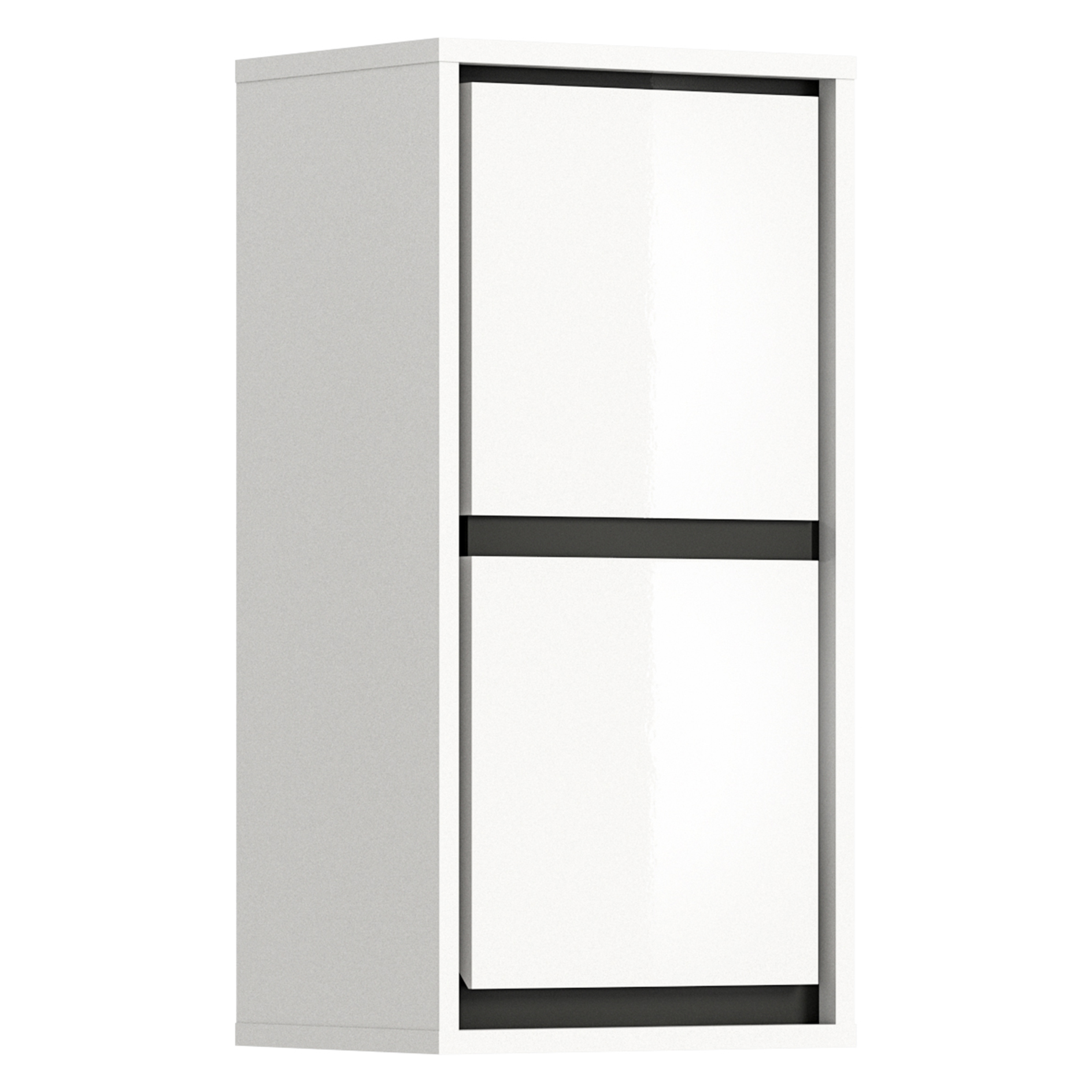 Hängeschrank JARU - weiß Hochglanz - 35 cm breit