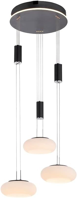 Paul Neuhaus LED Pendelleuchte aus Glas, Q Etienne Smart Home, CCT Lichttemperaturwechsel, höhenverstellbar, Fernbedienung…