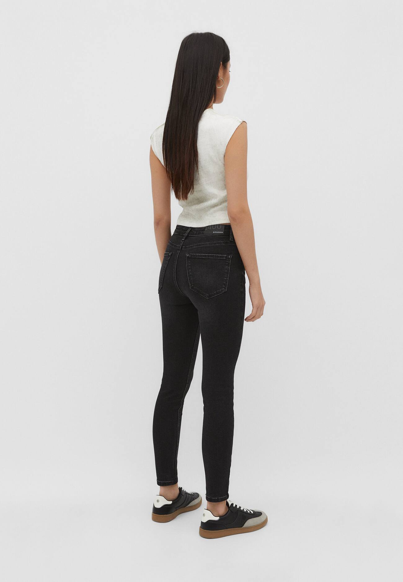 calça jeans skinny de cintura normal